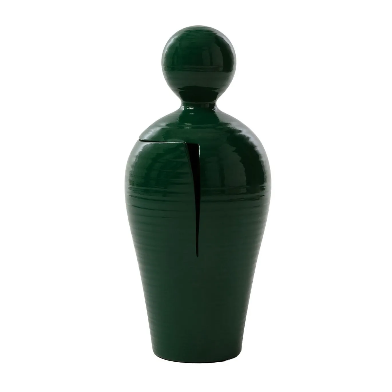 DO Scultura Decorativa in Ceramica Verde (H 90 cm | 35.4")