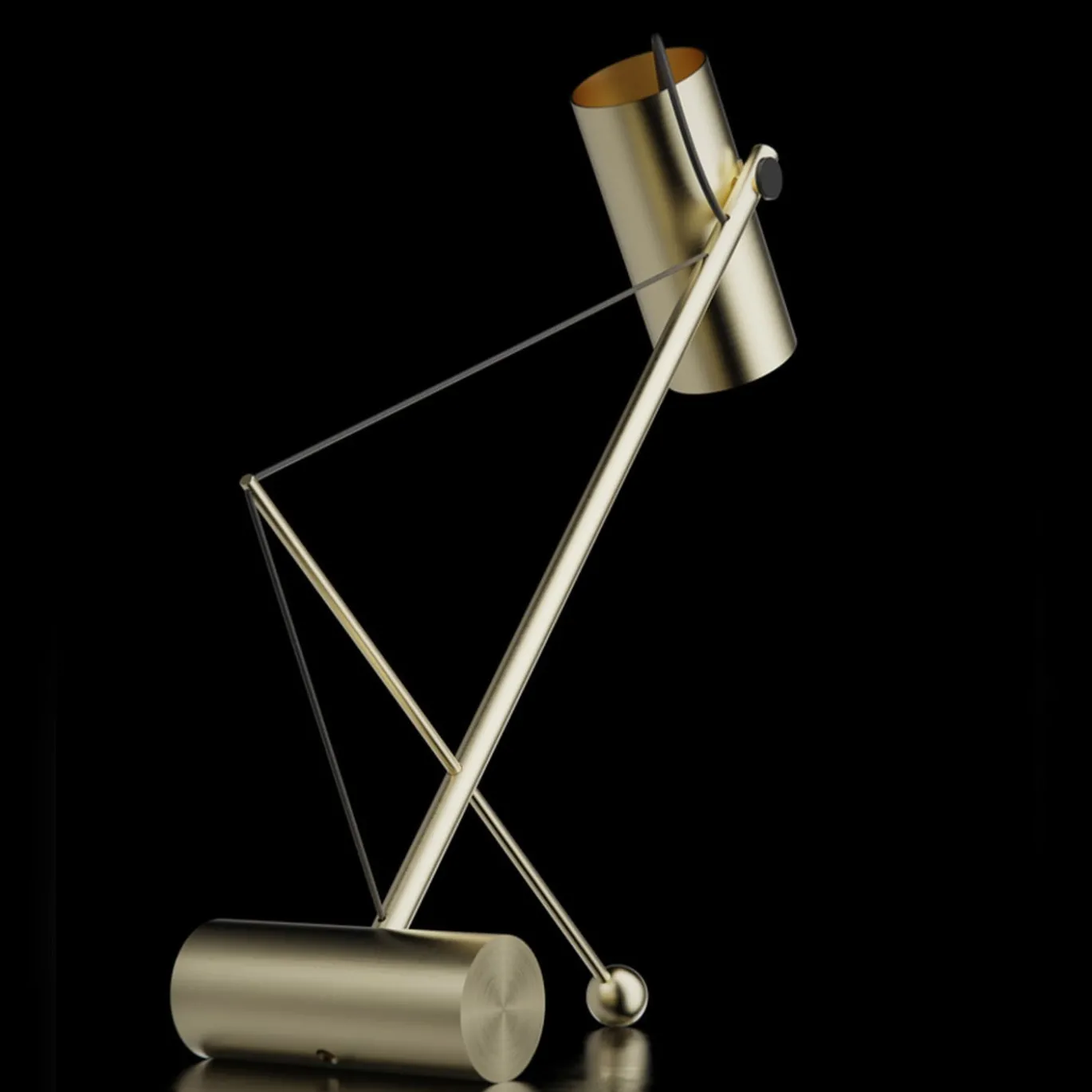 ED049 Lampada da tavolo in ottone