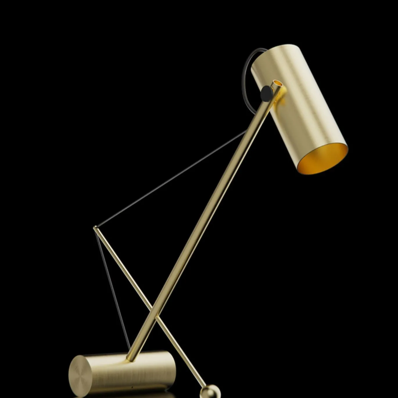 ED049 Lampada da tavolo in ottone