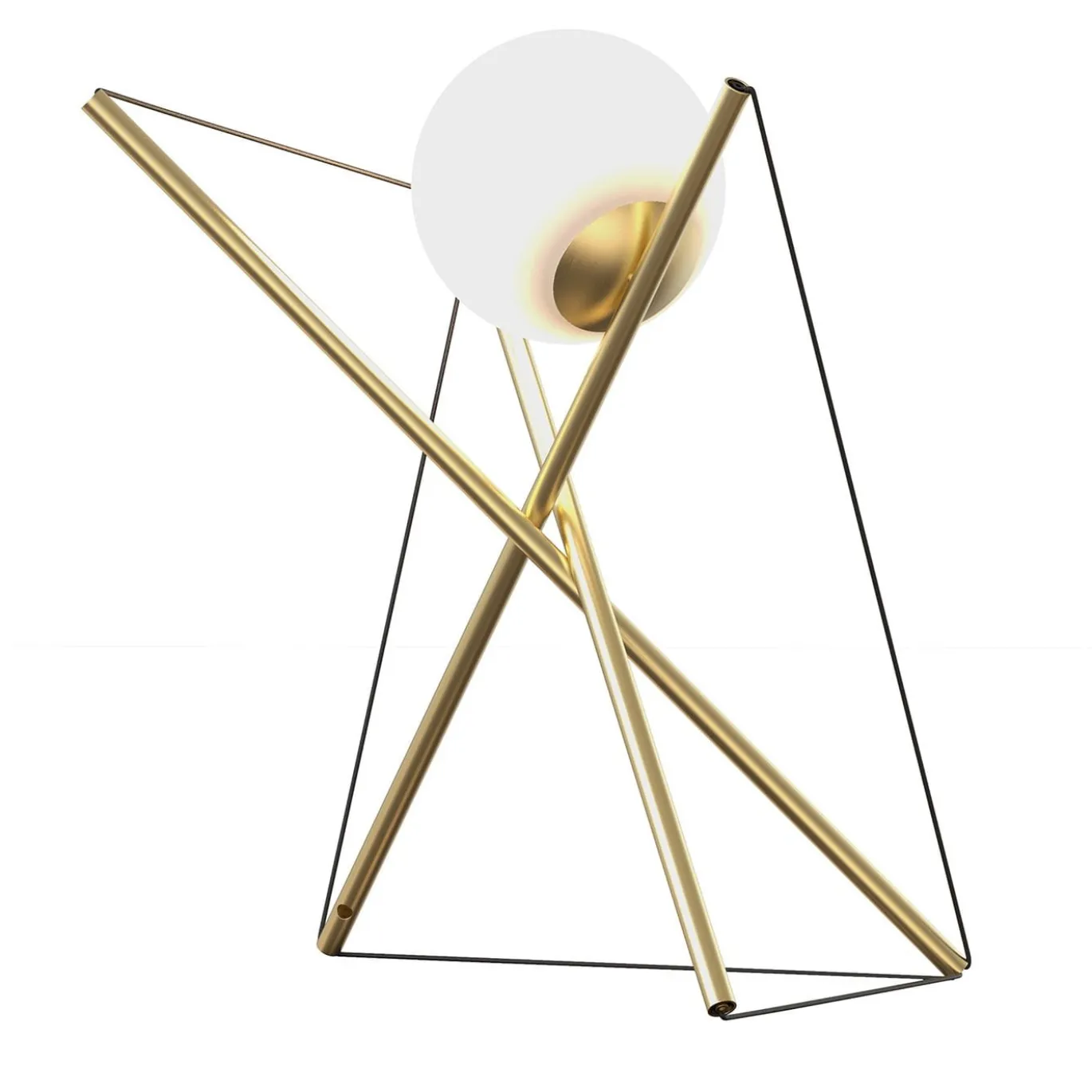 ED057 Lampada da tavolo in ottone