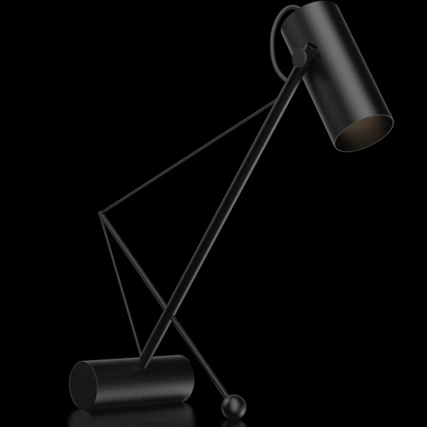 ED049 Lampada da tavolo nera