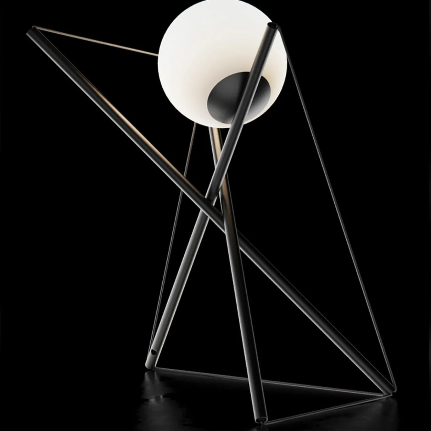 ED057 Lampada da tavolo nera