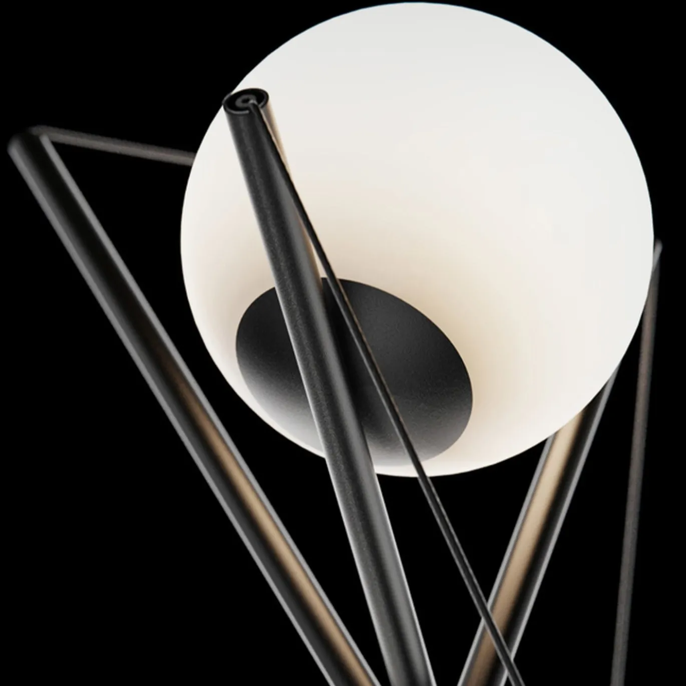 ED057 Lampada da tavolo nera