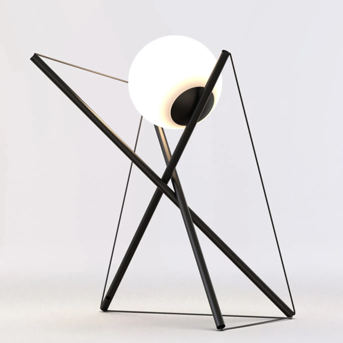 ED057 Lampada da tavolo nera