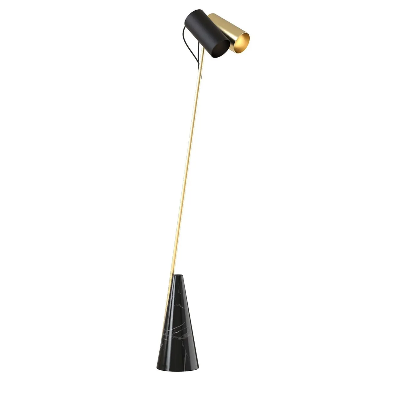 Ed027 Lampada da terra in ottone