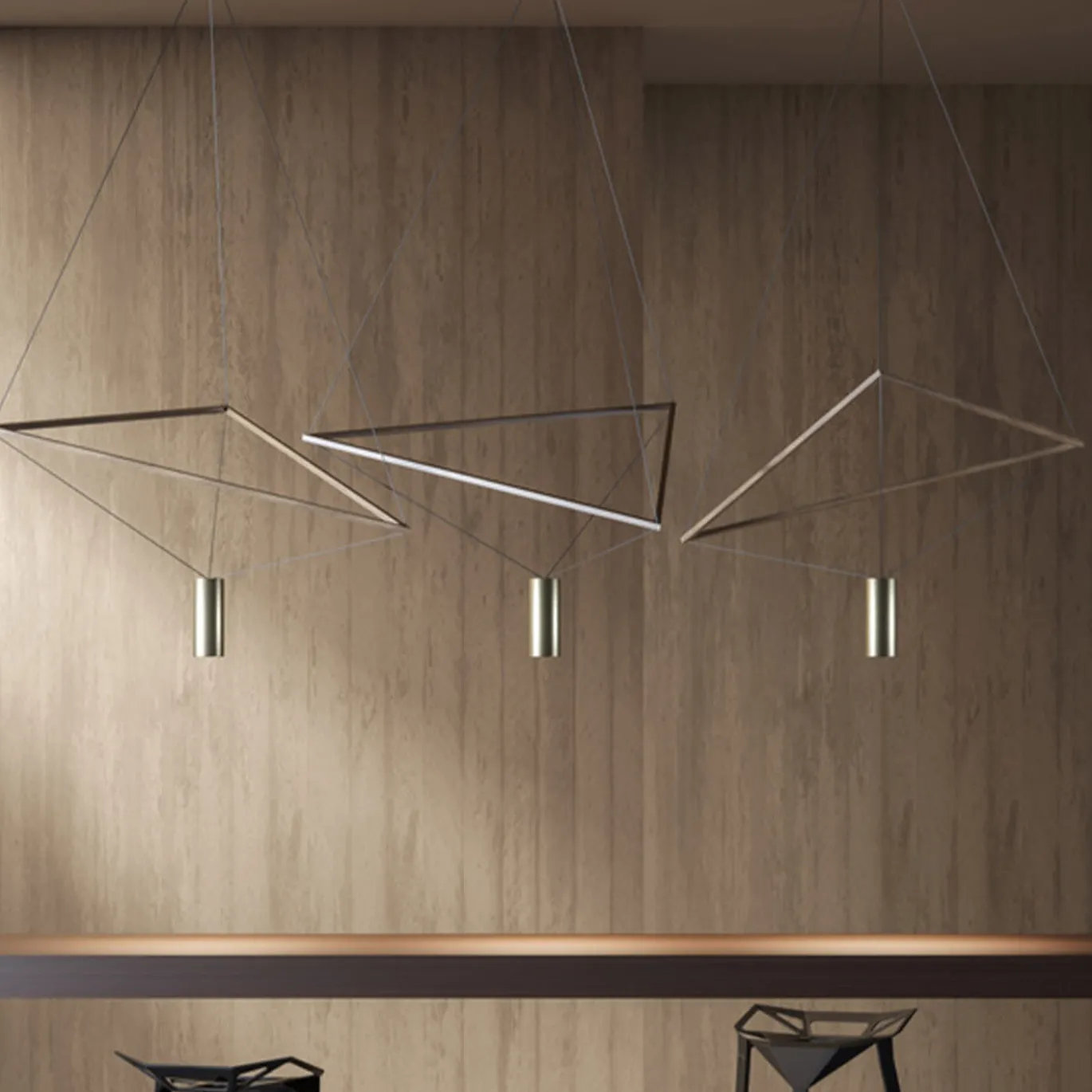 Ed037 Lampadario in ottone