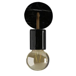 Elegante applique Marquina nera