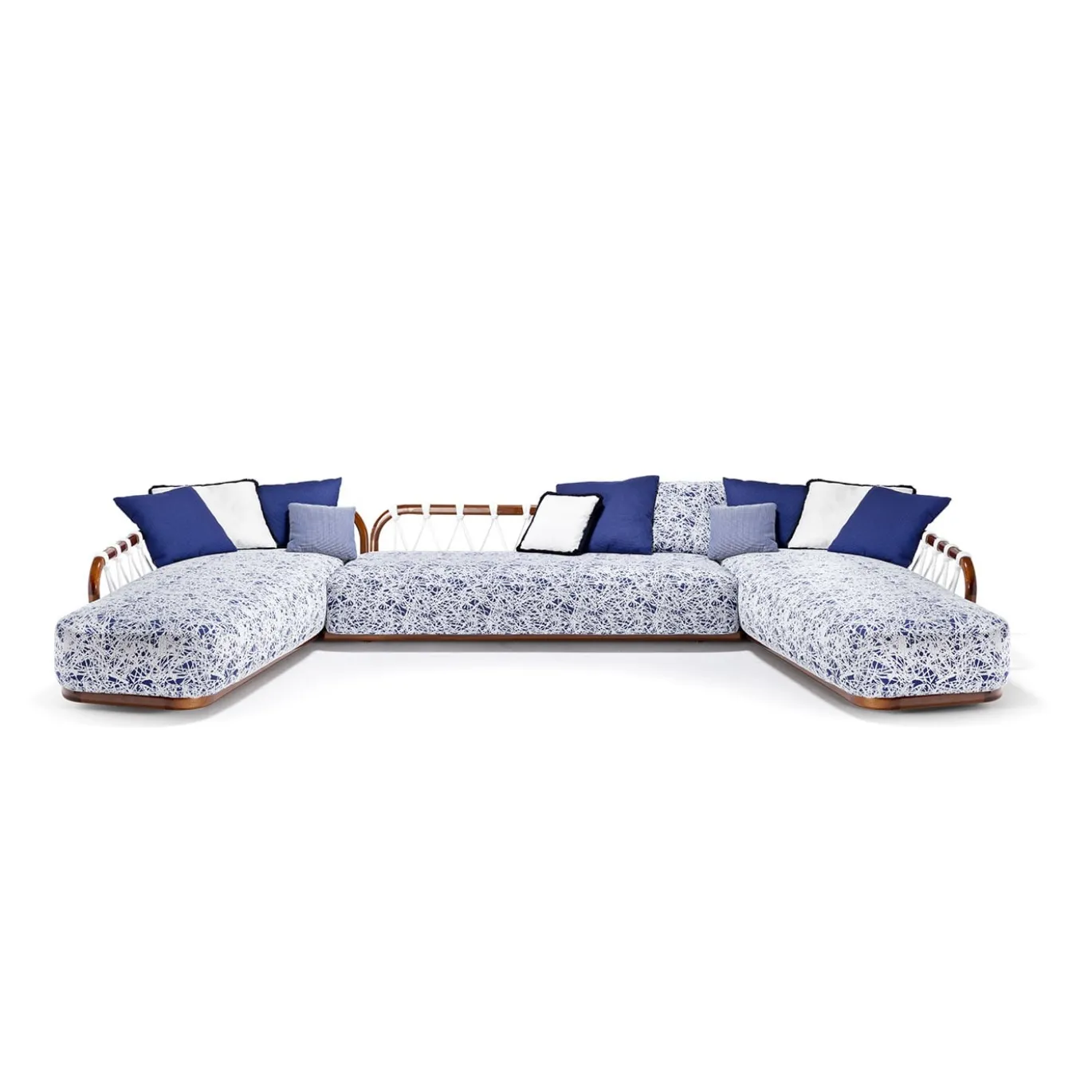 Elemento finale Sunset Basket Blu e Bianco di Paola Navone & AMP