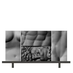 Ercole e Afrodite - Credenza nera componibile a 5 pezzi - di Driade Lab