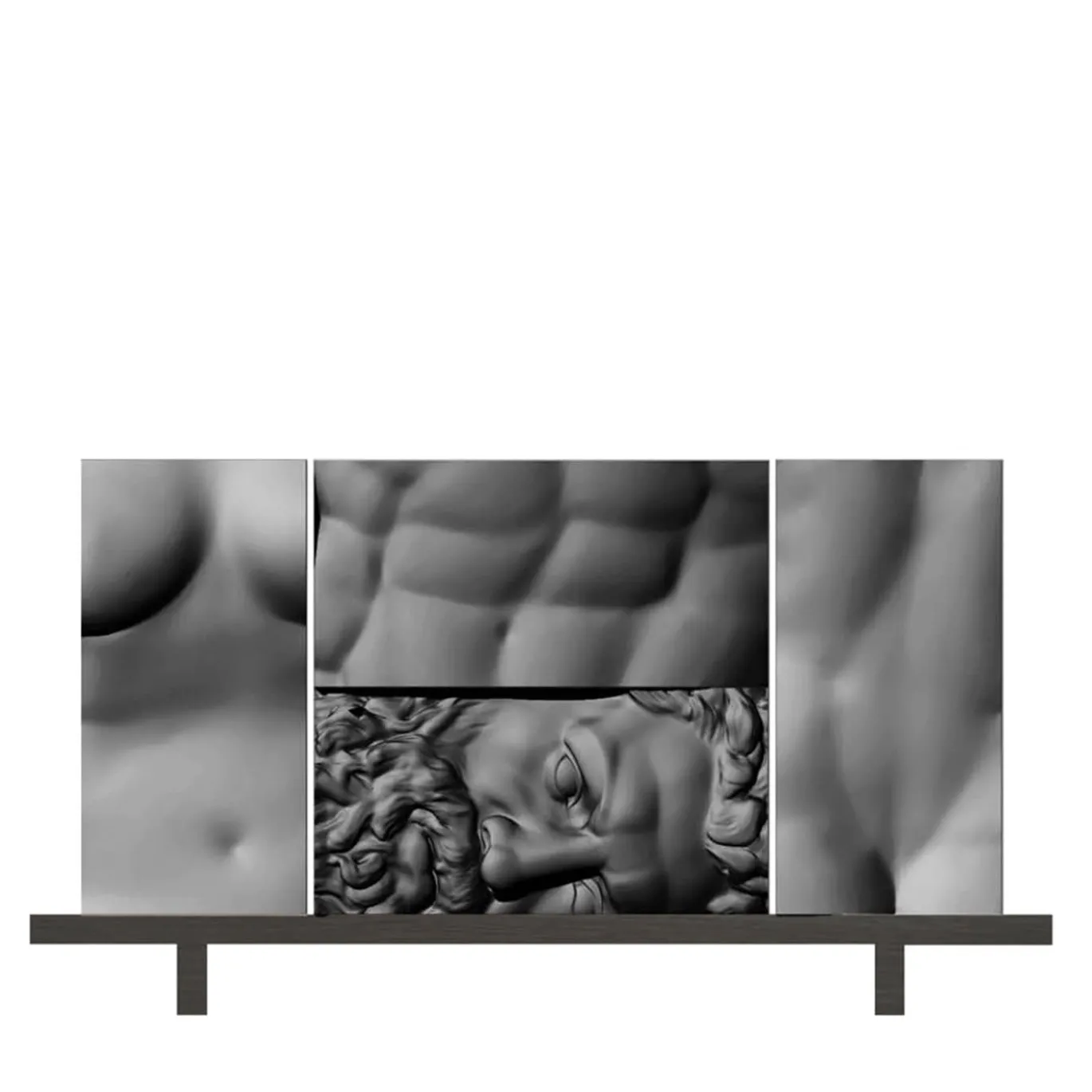 Ercole e Afrodite - Credenza nera componibile a 5 pezzi - di Driade Lab
