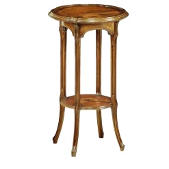 Etagère rotonda in stile Art Nouveau francese di Emile Gallè