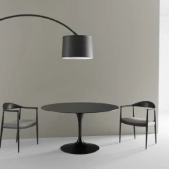 Europe Amsterdam Tavolo da pranzo rotondo in ceramica marmorizzata