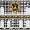 Facciata Quattrocentesca Armadietto alto bianco e nero