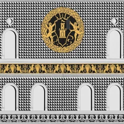 Facciata Quattrocentesca Armadietto alto bianco e nero