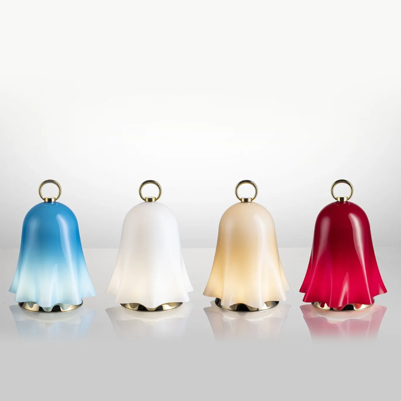 Fantasmino XL Lampada a LED blu ricaricabile