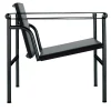 1 Fauteuil à Dossier Basculant Di Le Corbusier; Pierre Jeanneret; Charlotte Perriand - Pelle nera