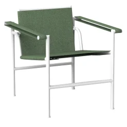 1 Fauteuil à Dossier Basculant Verde Sedia da esterno
