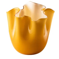 Fazzoletti Opaline Small Amber Vase di Fulvio Bianconi e Paolo Venini