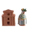 Felicissima La Chiesa Del Carmine portacandele in terracotta