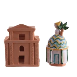 Felicissima La Chiesa Del Carmine portacandele in terracotta