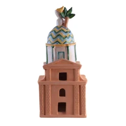 Felicissima La Chiesa Del Carmine portacandele in terracotta