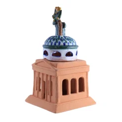 Felicissima Teatro Massimo Portacandela in terracotta