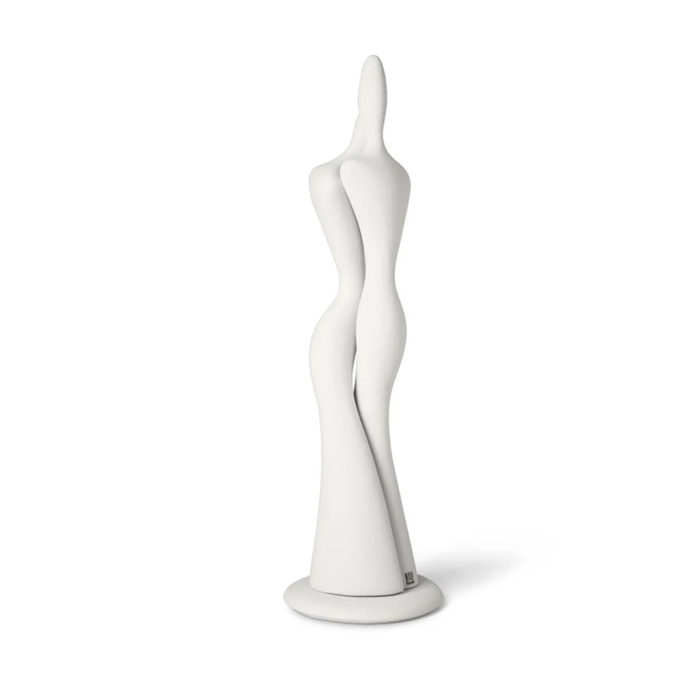 Figurina Coppia di Innamorati in Ceramica Bianca