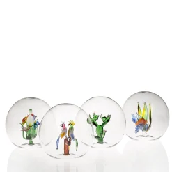 Figurina Mini Oasis Sfera Cactus in Vetro