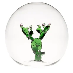 Figurina Mini Oasis Sfera Cactus in Vetro