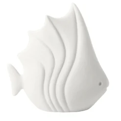 Figurina Pesce Tropicale Piccolo in Ceramica Bianca