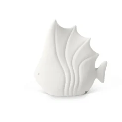 Figurina Pesce Tropicale Piccolo in Ceramica Bianca
