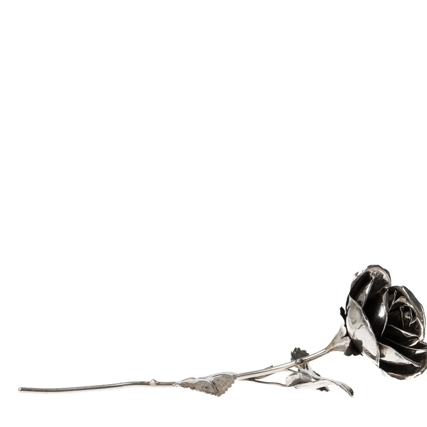 Figurina Rosa in Argento Sterling