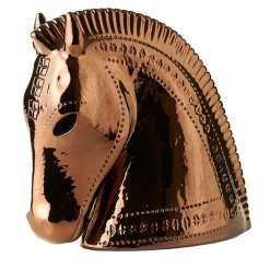 Figurina testa di cavallo Rimini Rame di Aldo Londi