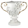 Fiori Floral Vaso a calice bianco e oro di Antonio Fullin