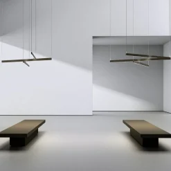 Fly SO Lampadario Multiplo Bronzo-nickel satinato