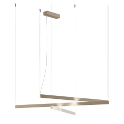 Fly So Lampadario Multiplo Nickel dorato satinato