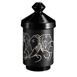 Foga Vaso nero con coperchio