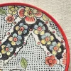 Frammento N.6 Piatto Decorativo in Ceramica con Motivo Floreale