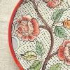 Frammento N.4 Piatto Decorativo in Ceramica con Motivo Floreale