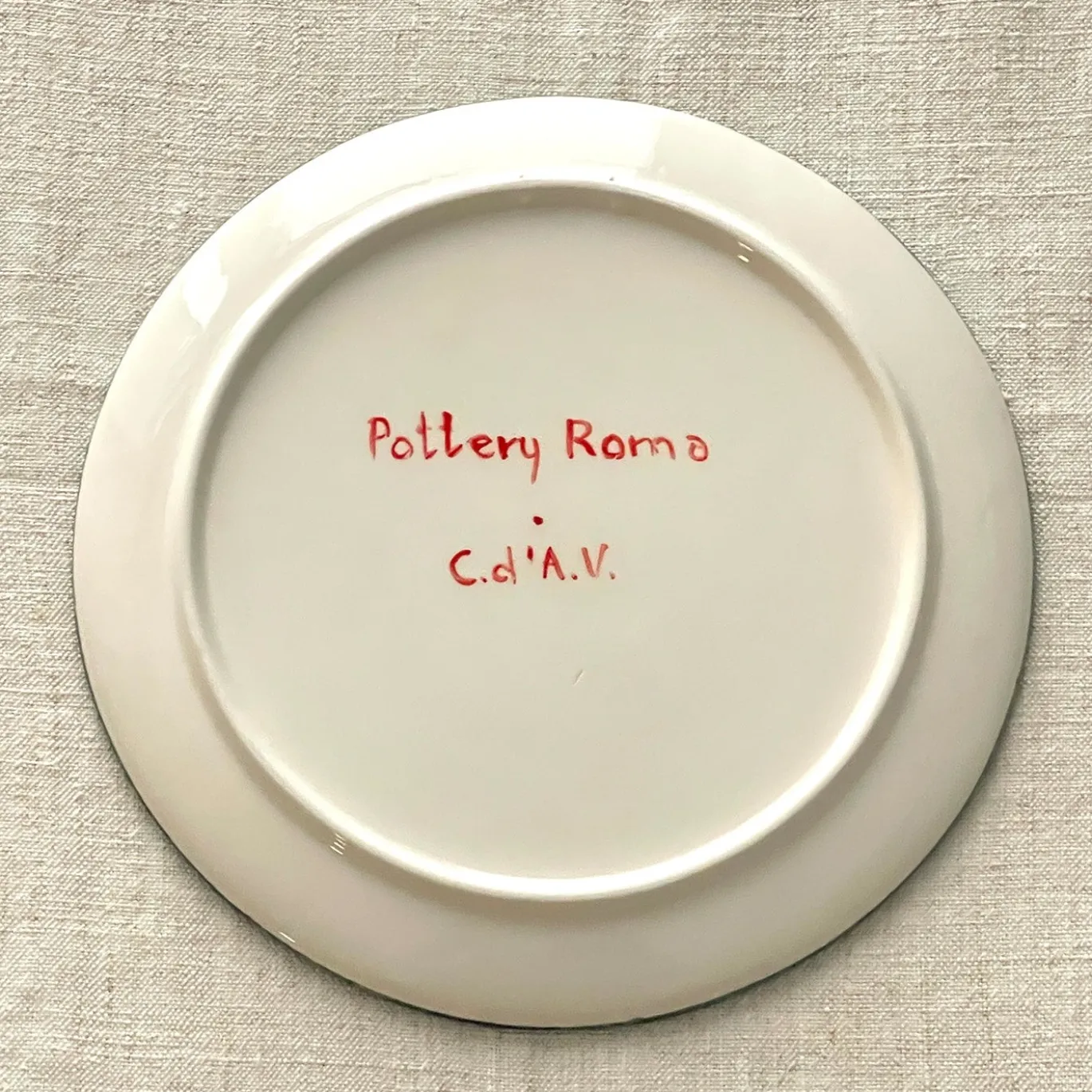 Frammento N.1 Uccelli Piatto Decorativo in Ceramica