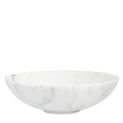 Fruttiera in marmo bianco di Carrara