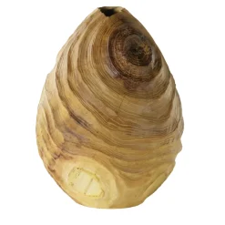 FTG Vaso di legno scanalato