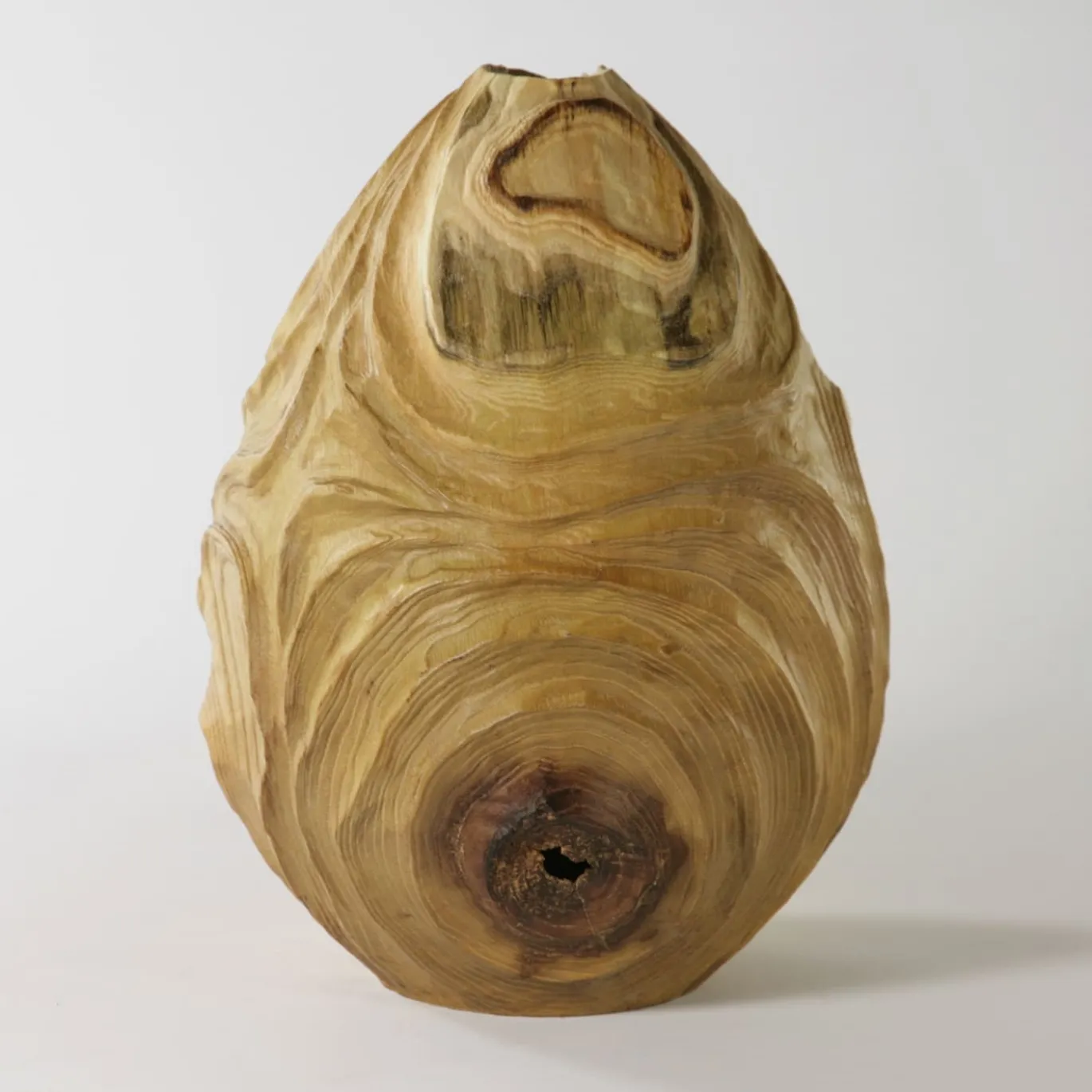 FTG Vaso di legno scanalato