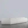 Futura White Leather Sofa