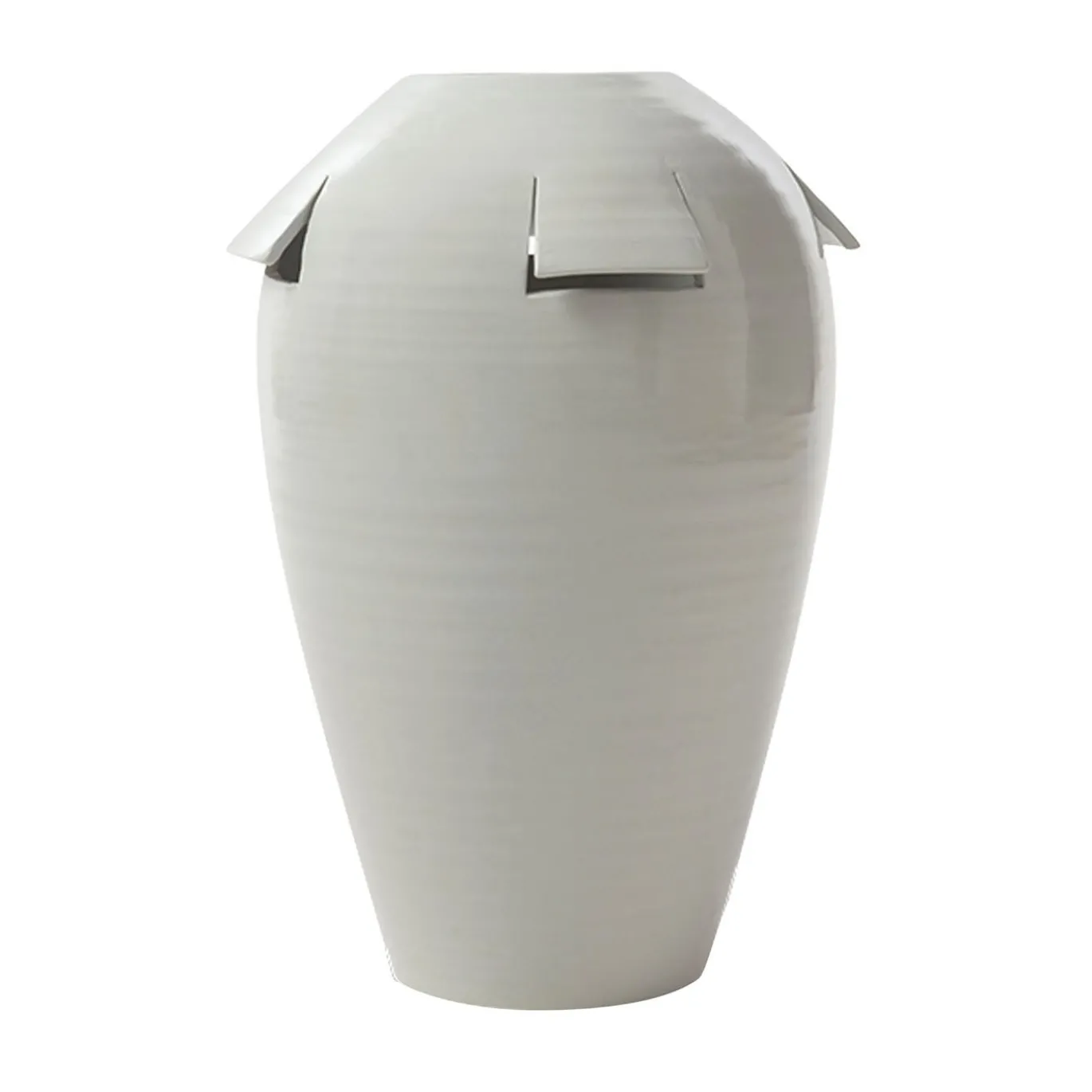 Giara Vaso in Ceramica Bianca (H 40 cm | 15.7")
