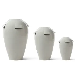 Giara Vaso in Ceramica Bianca (H 40 cm | 15.7")