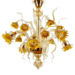 Girasoli Lampadario giallo grande