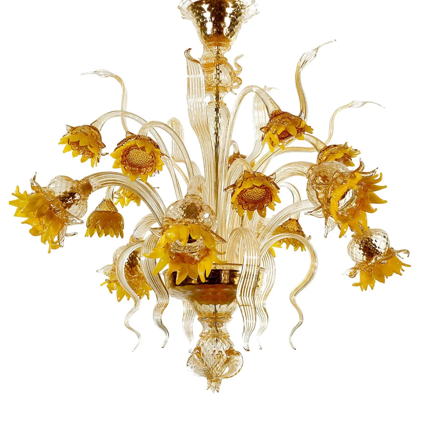 Girasoli Lampadario giallo grande