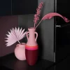 Giulio Cesare Anfora XL Borgogna Fucsia Arancione e Rosa