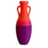 Giulio Cesare Anfora XL viola fucsia e arancio #2